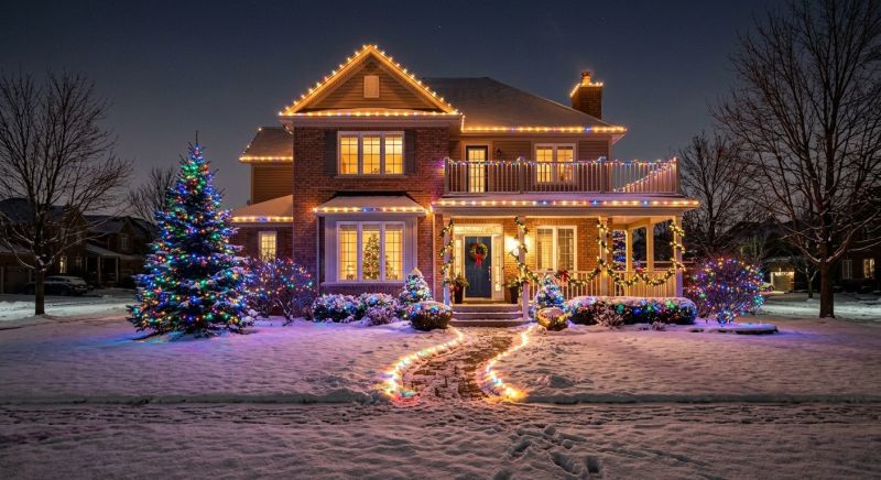 Xmas Lights Installation in Overland Park, KS